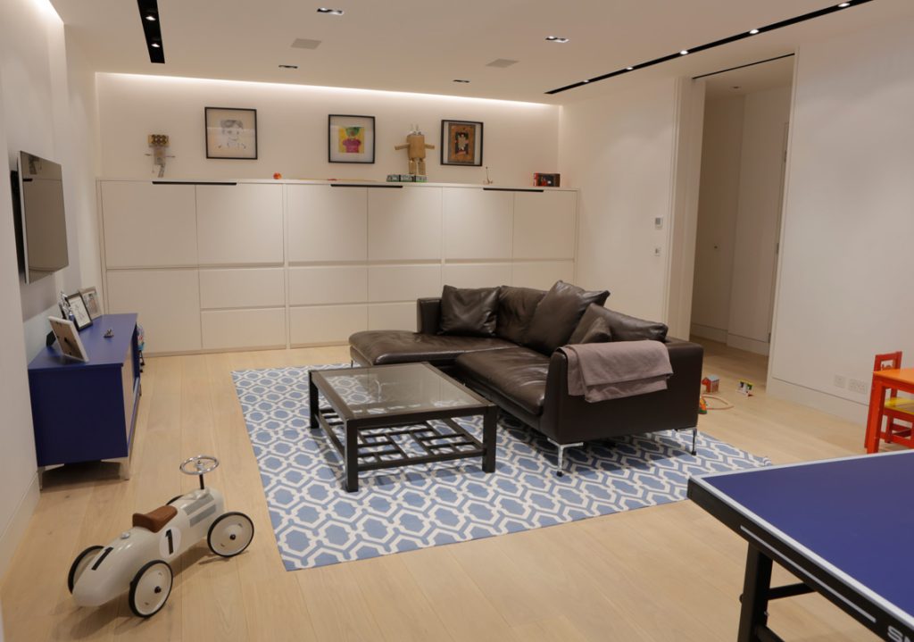 Holland Park home lounge lighting design