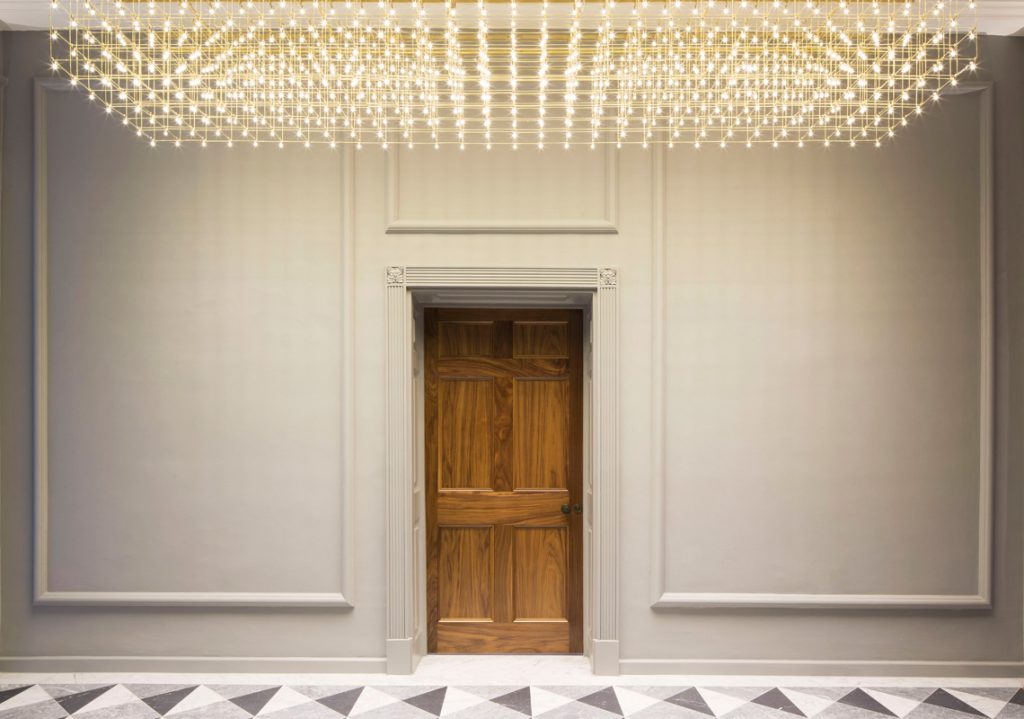 Office reception lobby lighting
