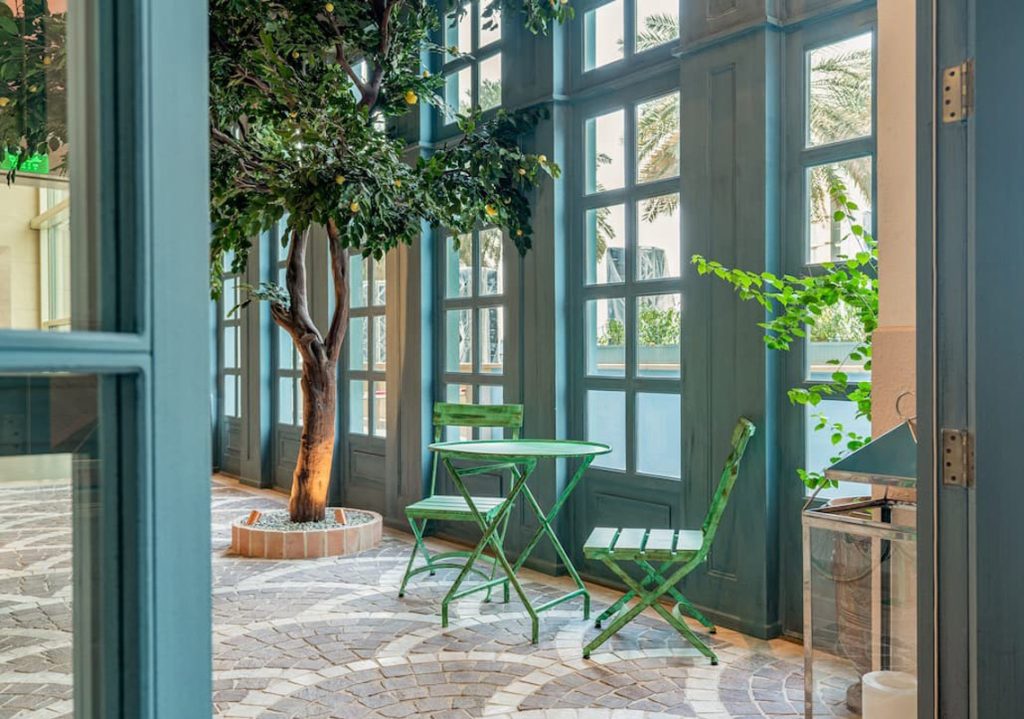 Restaurant Interior Greenery Lighting