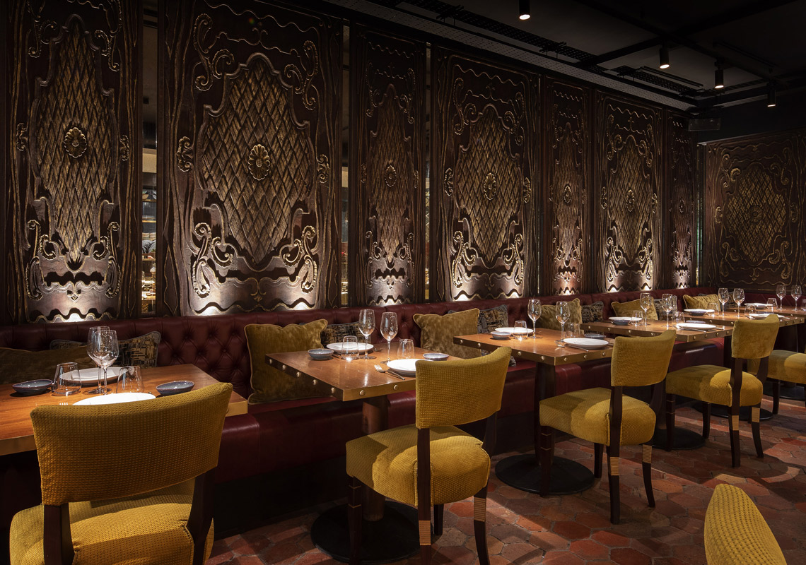 Restaurant lighting by lighting design studio