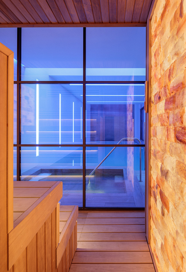home sauna Spa Lighting Design
