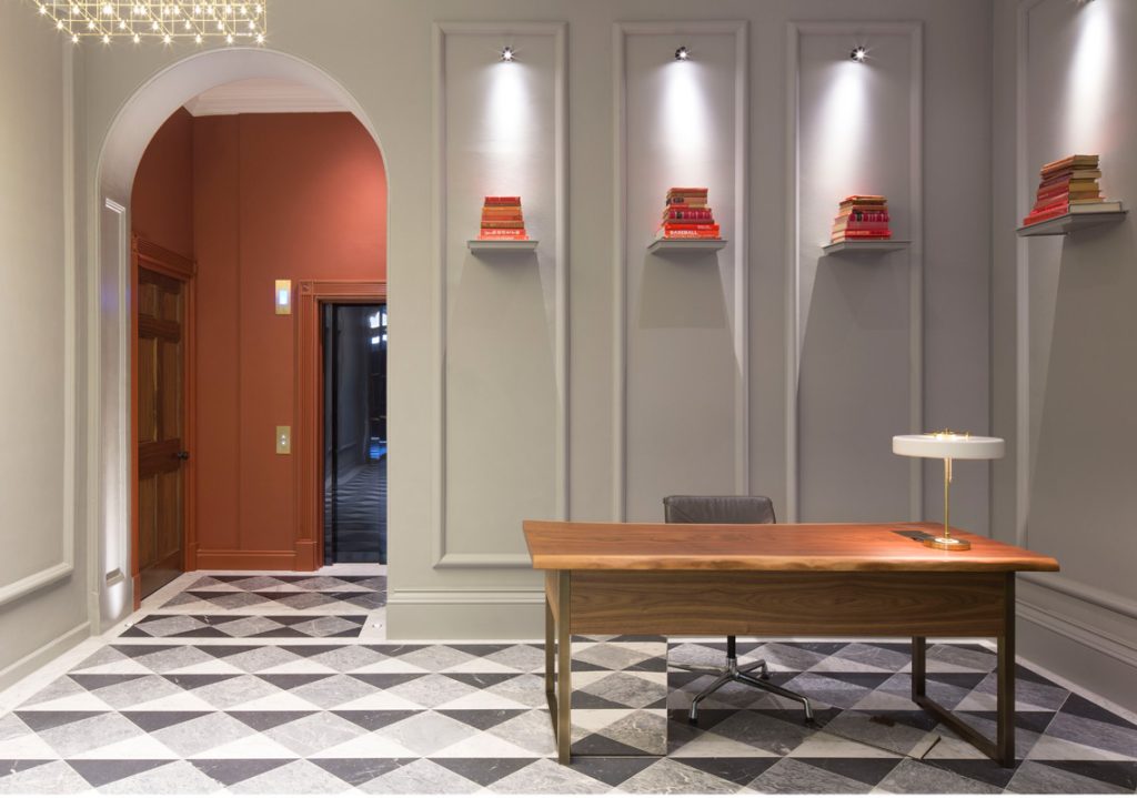 reception desk lighting