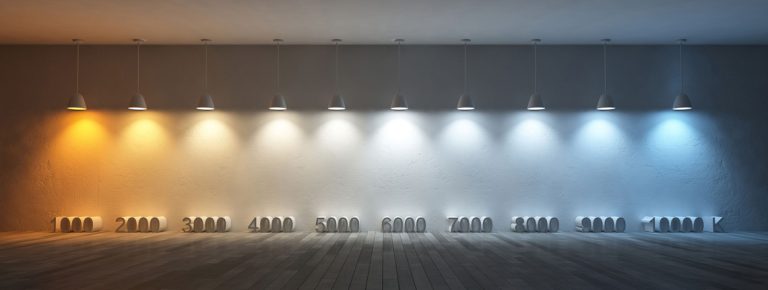 Lighting colour temperature