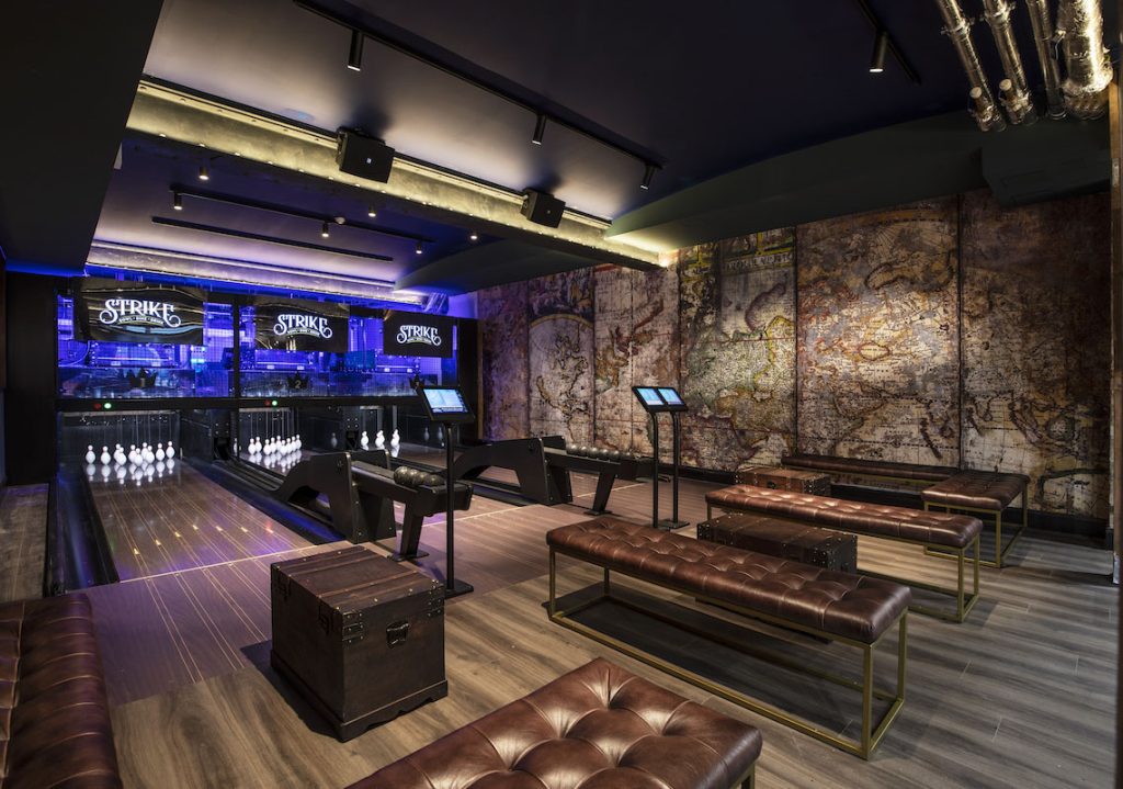 strike bowling alley lighting design