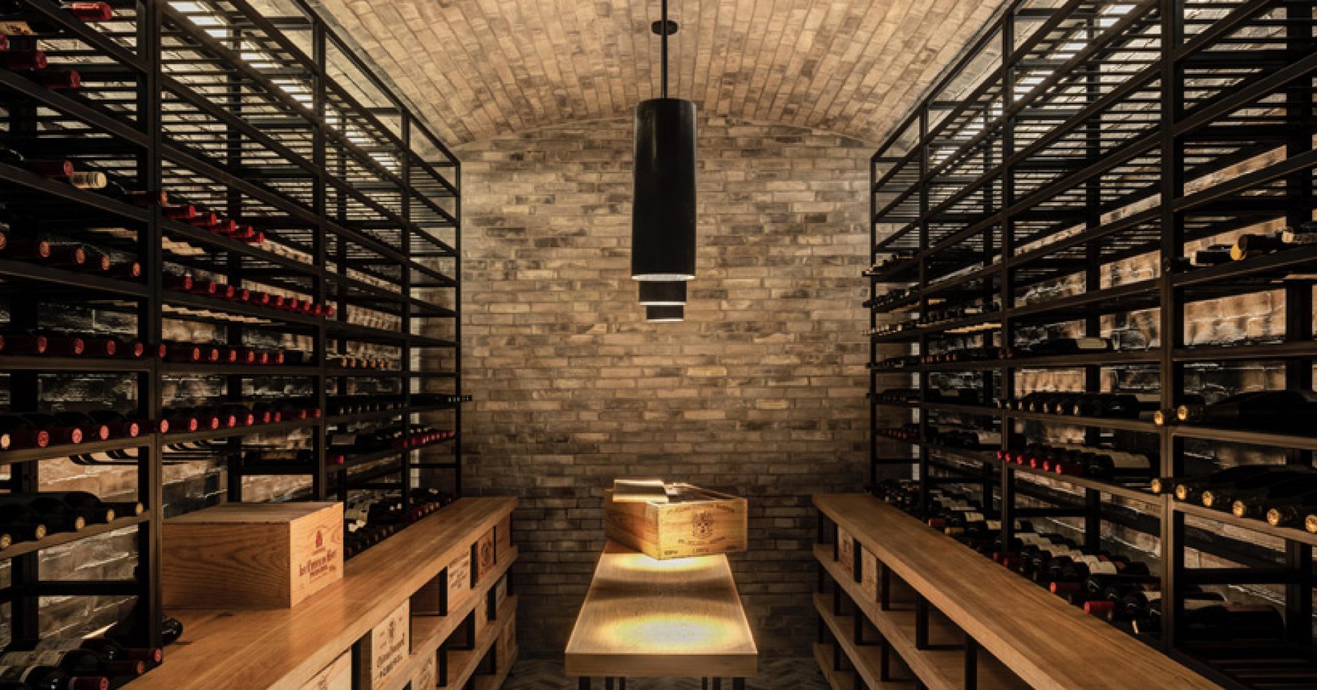 basement wine cellar design