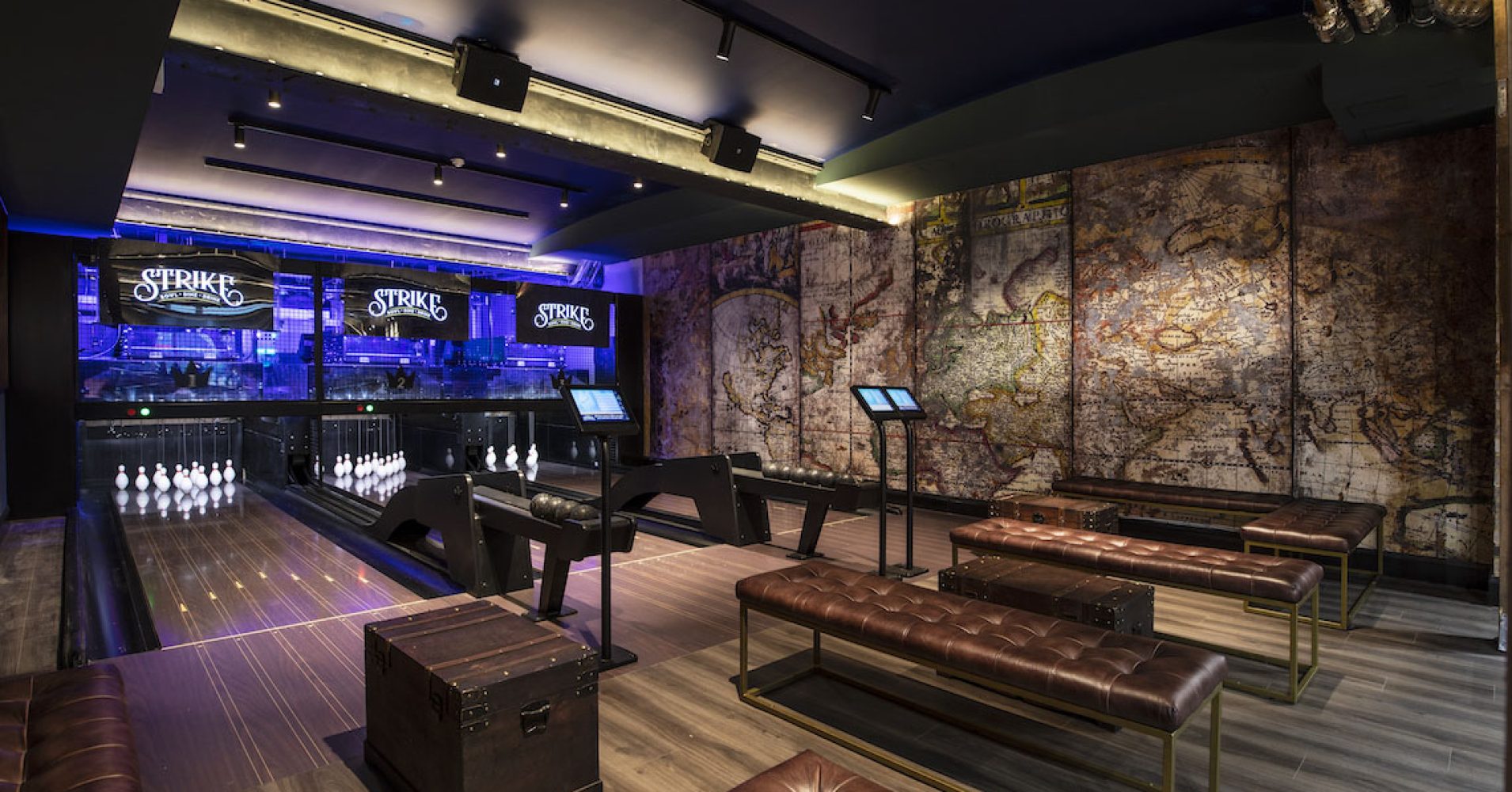 strike bowling alley lighting design